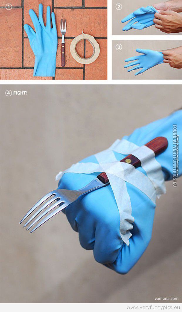 Funny Picture - A very fast way to build a Wolverine costume