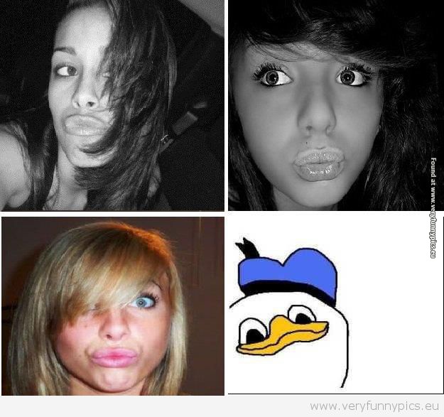 Funny Picture - Duckface