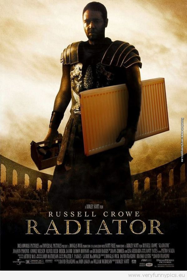 Funny Picture - Russel Crowe Radiator