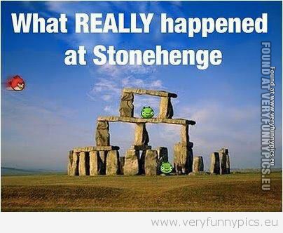 Funny Pictures - Stonehedge Birds
