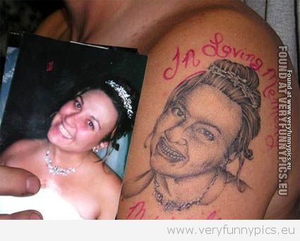 Funny Pictures - Why not to get a tatoo