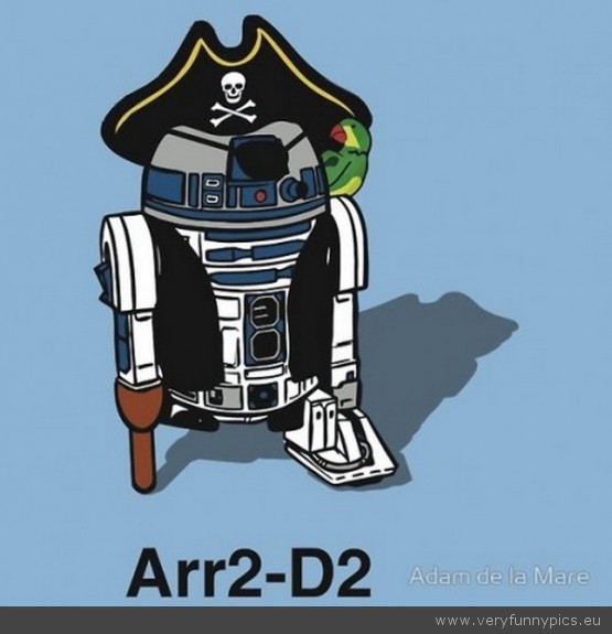 Funny Picture - Arr2-D2 r2d2 pirate
