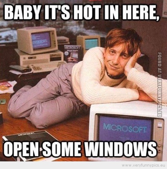 Funny Picture - Baby it's hot in here open some windows