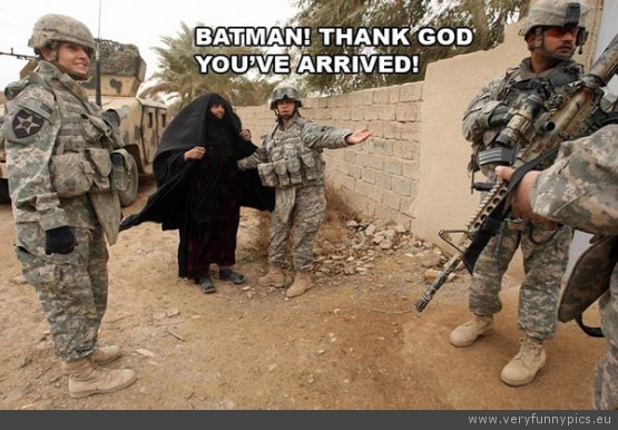 Funny Picture - Batman thank good youve arrived