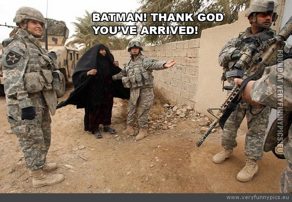 Funny Picture - Batman thank good youve arrived