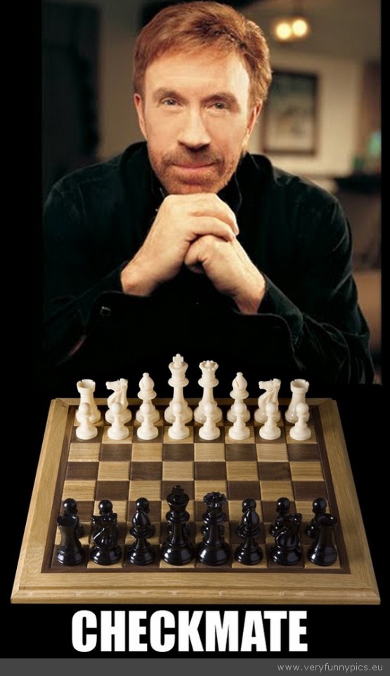 Funny Picture - Chuck Norris checkmate check mate chess