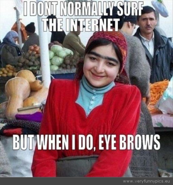 Funny Picture eye-brows eyebrows