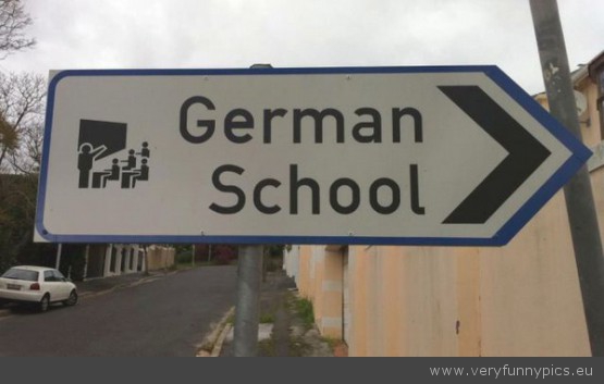 Funny Picture - German school