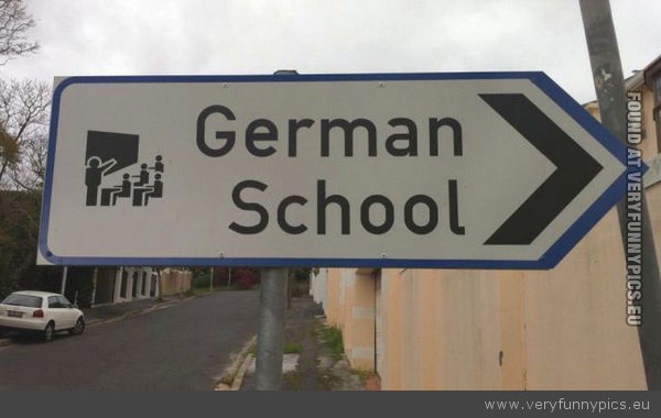 Funny Picture - German school