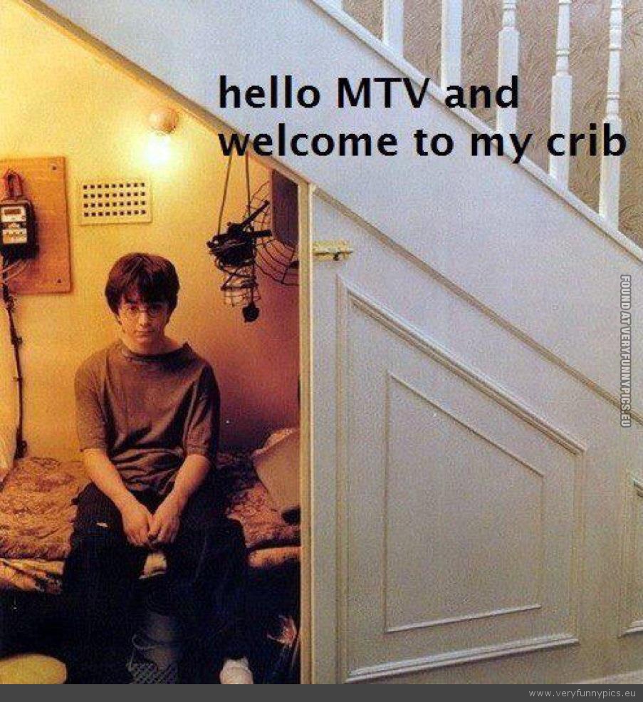 Funny Picture - Harry Potter welkome to my crib