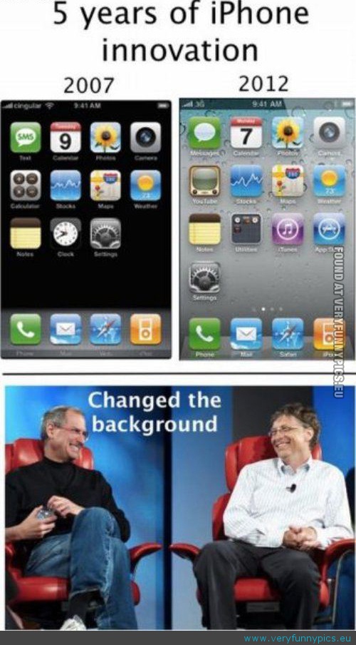 Funny Picture - iphone changed background