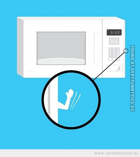 Funny Picture - Microwave funny little hand