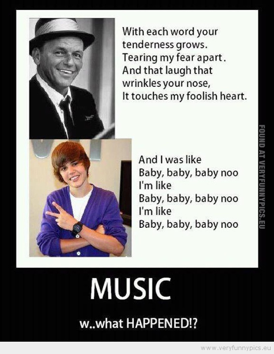 Funny Picture - Music then and now
