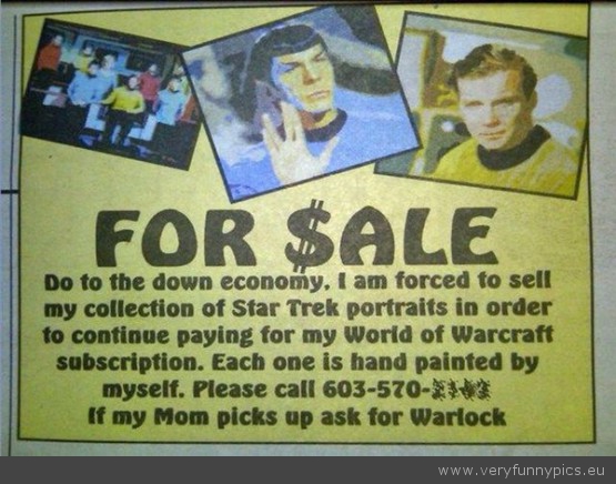 Funny Picture - Star Trek nerd as for warlock