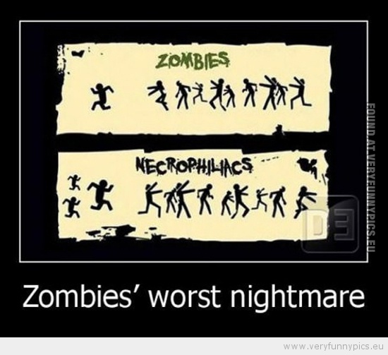 Funny Picture - Zombies worst nightmare