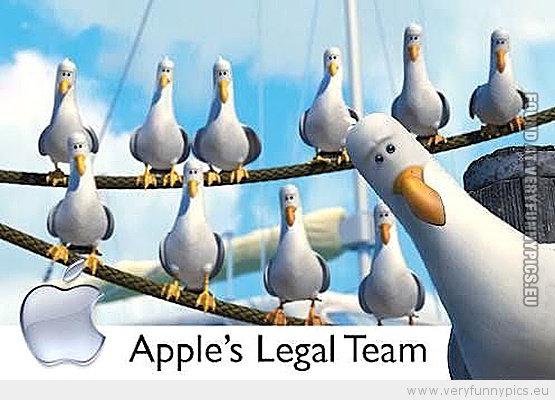 Funny picture - Apple's leagal team birds from nemo