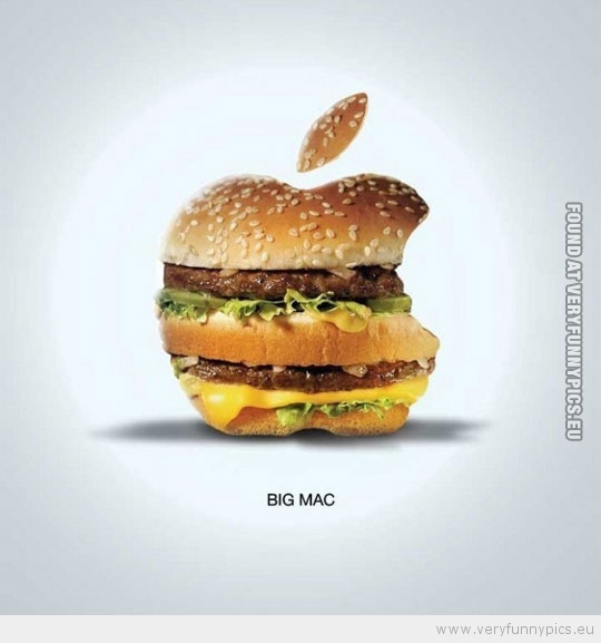Funny Picture - Big mac mcdonalds apple