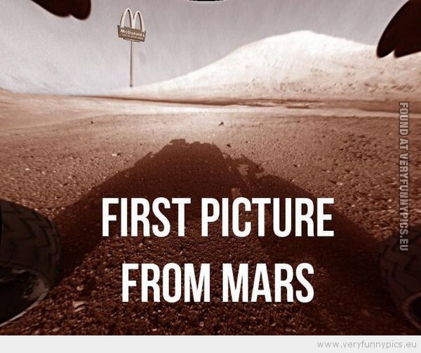 Funny Picture - First picture from Mars