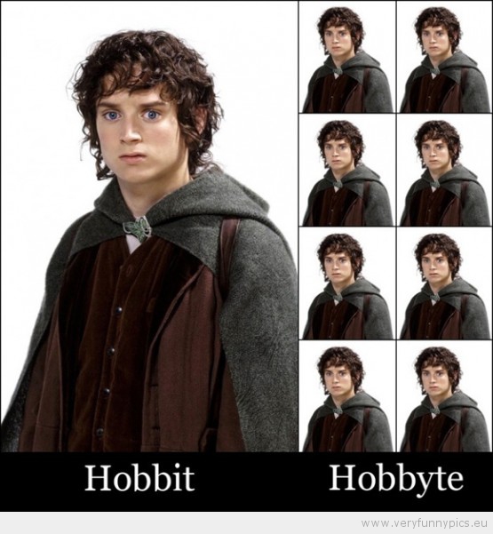Funny Picture - Hobbit and Hobbyte