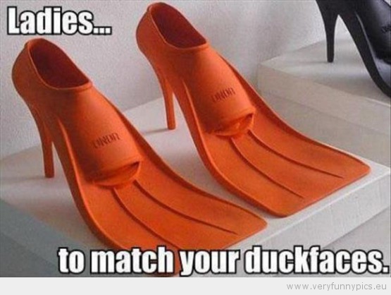 Funny Picture - Ladies-shoes to match your duckfaces
