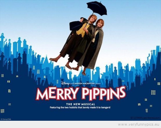 Funny Picture - Merry Pippins the hobbits