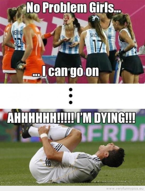 Funny Picture - Ronaldo is a sissy
