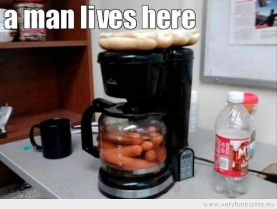 Funny Picture - A man lives here