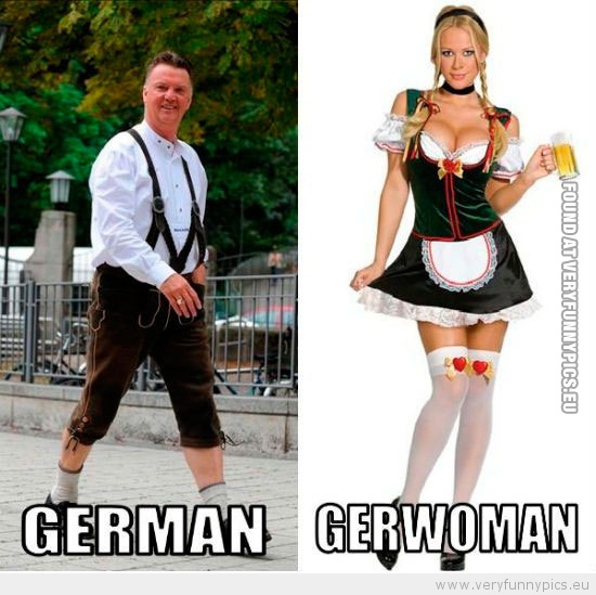 Funny Picture - German VS Gerwoman