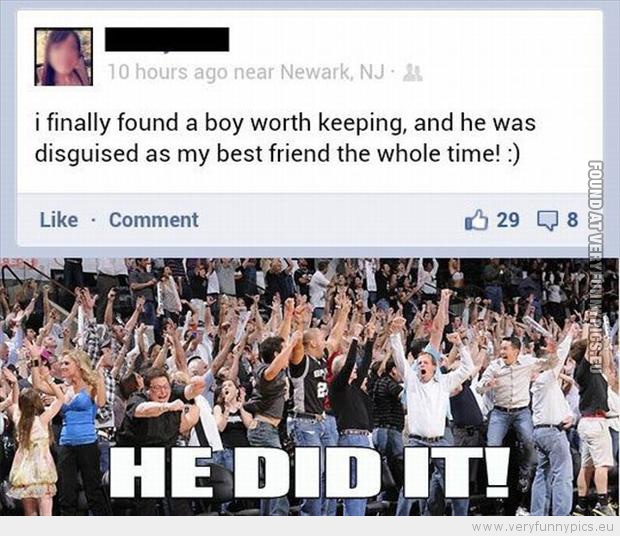 Funny Picture - Leaving the friendzone like a boss