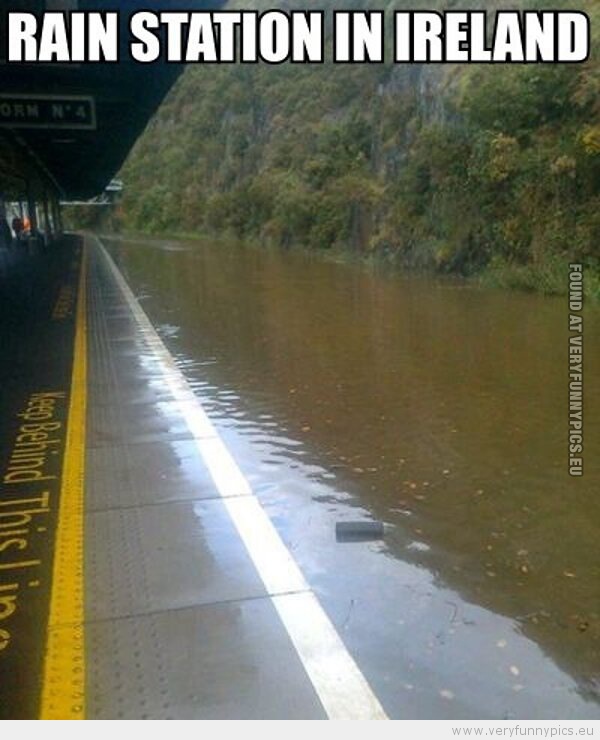 Funny Picture - Rain station in Ireland
