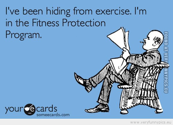 Funny Picture - Fitness protection program