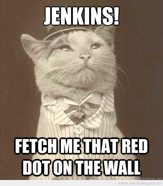 Funny Picture - Aristocat-Jenkins fetch me that red dot on the wall