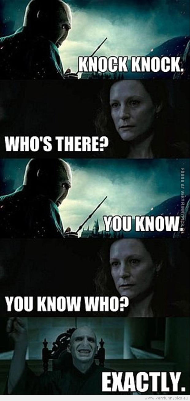 Funny Picture - Knock knock lord woldemort