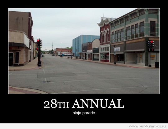 Funny Picture - 28th annual ninja parade