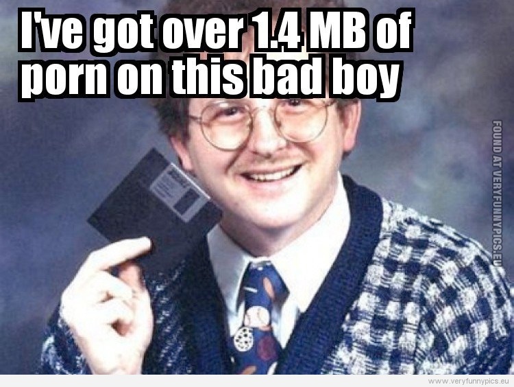 Funny Picture - 3.5 Floppy discs where the shit back in the days