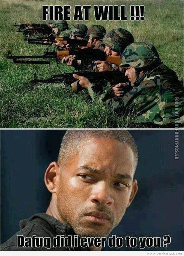 Funny Picture - Fire at Will Smith