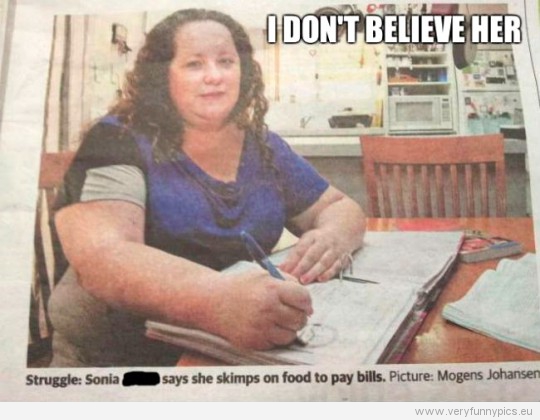 Funny Picture - I don't believe her