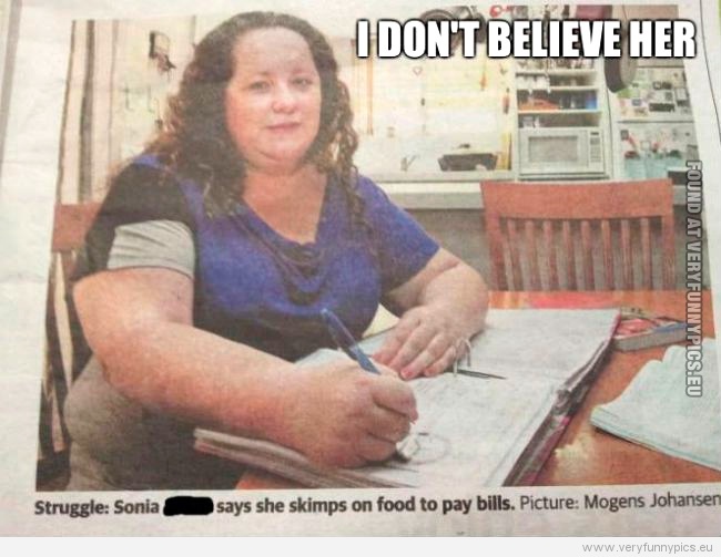 Funny Picture - I don't believe her