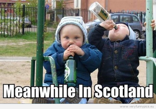 Funny Picture - Meanwhile in Scotland