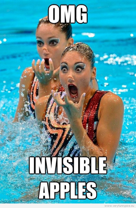 Funny Picture - OMG invisible apples
