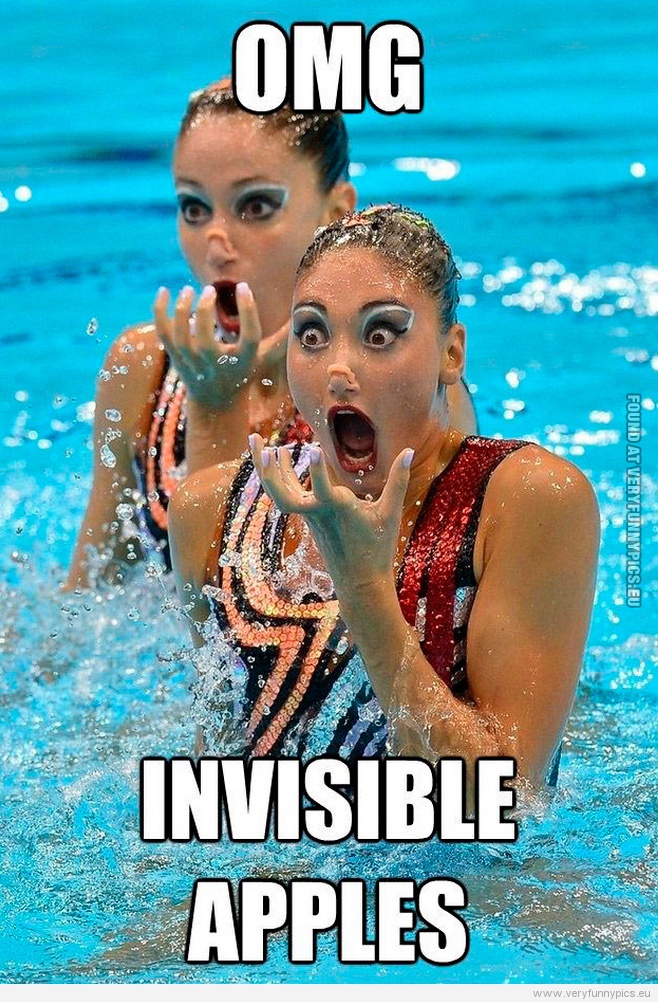 Funny Picture - OMG invisible apples