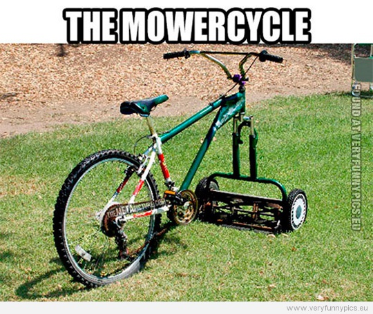 Funny Picture - The Mowercycle