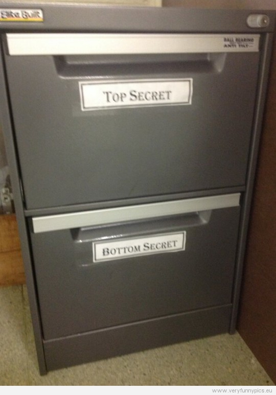 Funny Picture - Top Secret - Bottom Secret