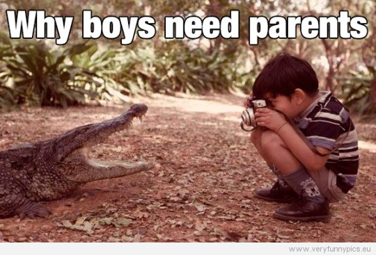 Funny Picture - Why boys need parents
