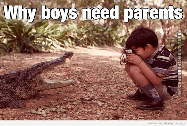 Funny Picture - Why boys need parents