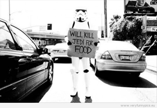 Funny Picture - Will kill Jedi for food