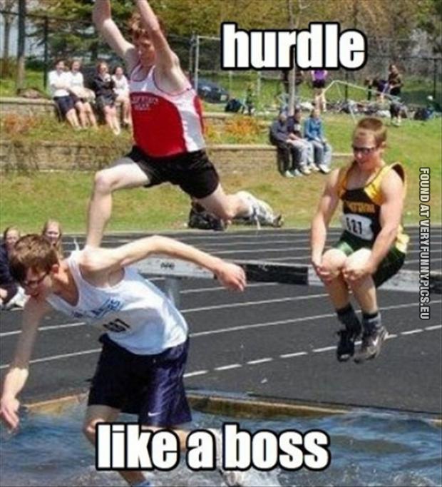 Funny Pictures - Hurdle like a boss