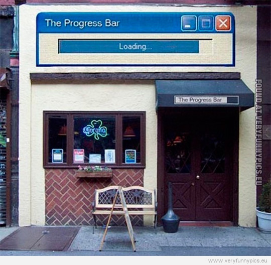 Funny Pictures - Progress Bar - Actual bar