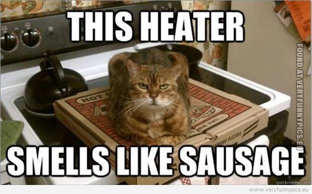 Funny Pictures - This heater smells like sasuage