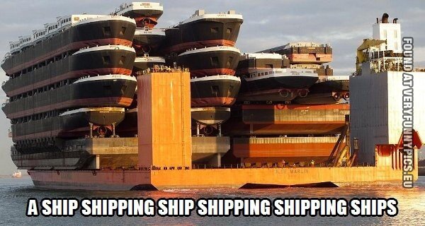 Funny Picture - A ship shipping ship shipping shipping ships